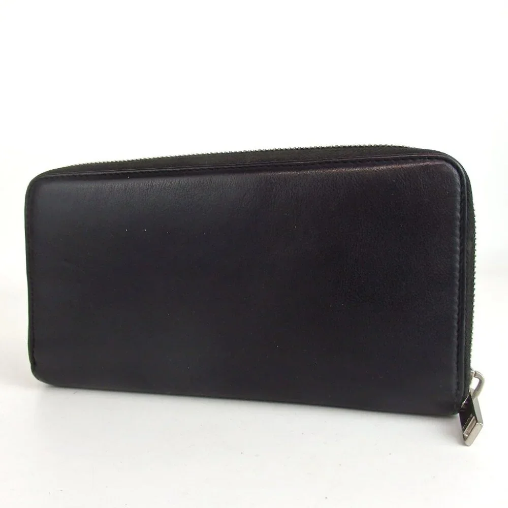 Authentic Dior Kaws Bee Zip Around Wallet purse leather [Used]